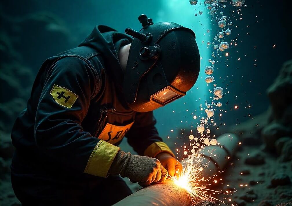 underwater welding income